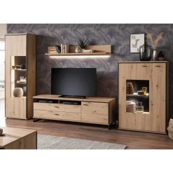 Wohnwand in Eicheoptik - Nikdus (vierteilig)^Wohnen Best