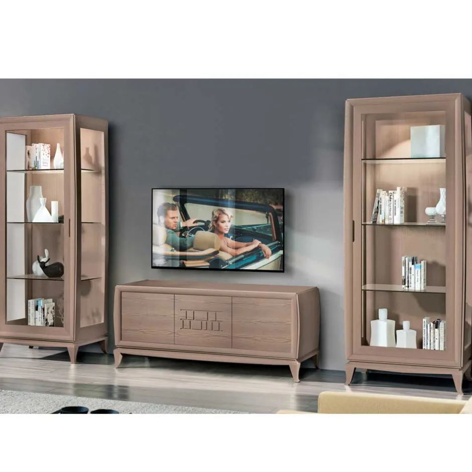 Wohnwand in Esche Dunkel - Lacruzira (dreiteilig)^Wohnen Best