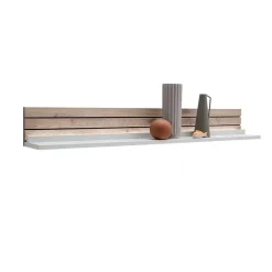 Wohnwand in Weiß mit Wildeiche - Varzino (dreiteilig)^Wohnen Online