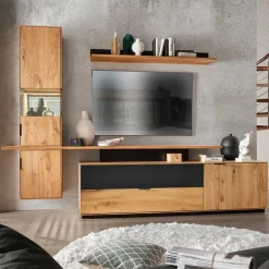 Wohnwand Kombination Set - Kantino (vierteilig)^Wohnen