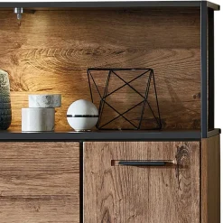 Wohnen Wohnwand Möbel im Industrial Style - Xindus (dreiteilig)