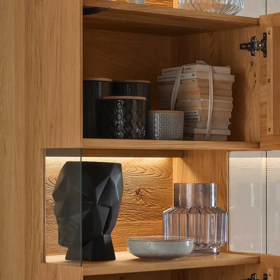 Wohnwand Möbel Kombination aus Wildeiche - Millena (dreiteilig)^Wohnen Best