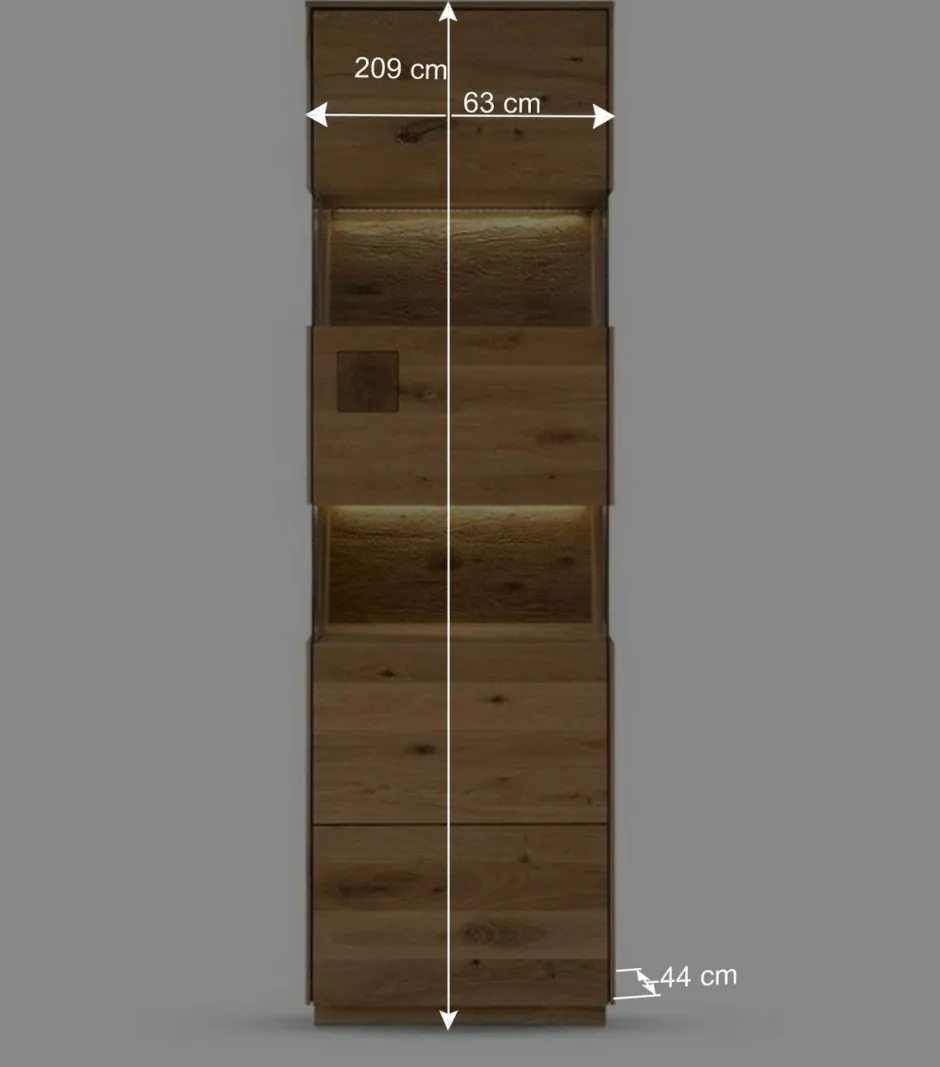 Wohnwand Möbel Kombination aus Wildeiche - Millena (dreiteilig)^Wohnen Best