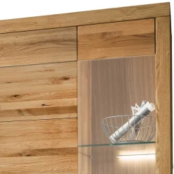 Wohnen Wohnwand Möbel Set aus Wildeiche - Loitons (vierteilig)