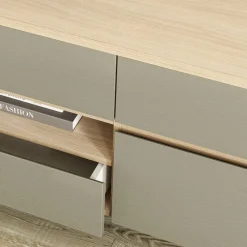 Wohnen Wohnwand Möbelset in Eukalyptus - Promo (dreiteilig)