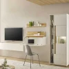 Wohnen Wohnwand mit Arbeitsplatz modern - Nonessia (fünfteilig)