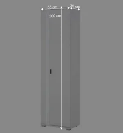 Wohnwand mit LED Licht Möbelset - Tirol (vierteilig)^Wohnen Hot