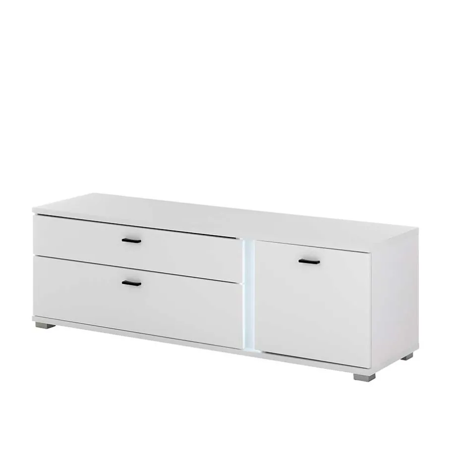 Wohnwand mit LED Licht Möbelset - Tirol (vierteilig)^Wohnen Hot