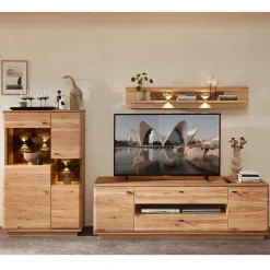 Wohnen Wohnwand Programm Möbel Set - Cassna (dreiteilig)