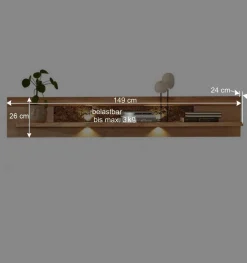 Wohnen Wohnwand Programm Möbel Set - Cassna (dreiteilig)