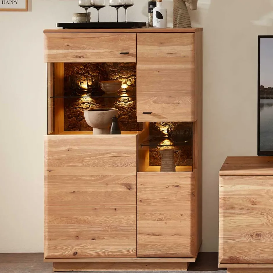 Wohnen Wohnwand Programm Möbel Set - Cassna (dreiteilig)