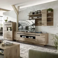 Wohnen Wohnwand Schränke im Holzdekor - Zelio (dreiteilig)