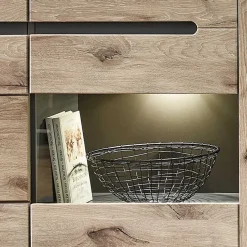 Wohnen Wohnwand Schränke im Holzdekor - Zelio (dreiteilig)