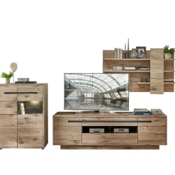 Wohnen Wohnwand Schränke im Holzdekor - Zelio (dreiteilig)