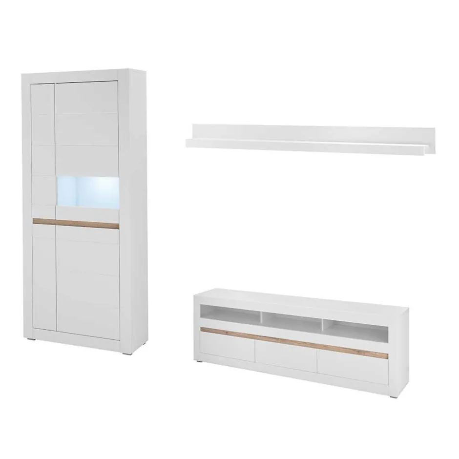 Wohnwand Set modern - Ilana (dreiteilig)^Wohnen Hot