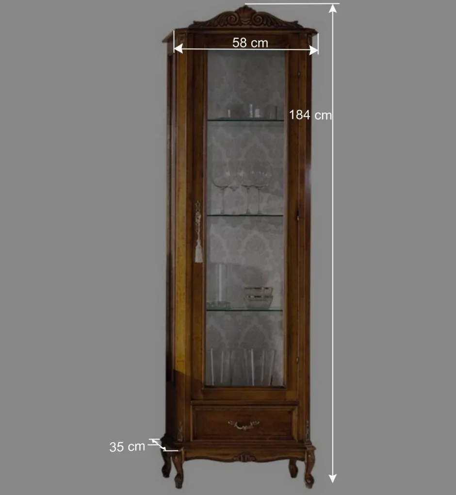 Wohnen Wohnwand Vitrinen & TV Board - Carlenna (dreiteilig)