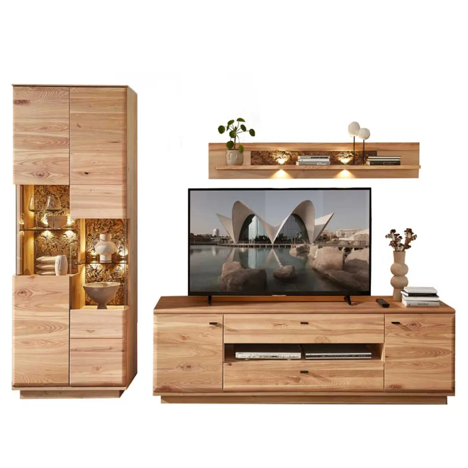 Wohnwand Wohnzimmer-Möbel Set - Cassna (dreiteilig)^Wohnen Online