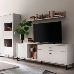 Wohnwand Wohnzimmermöbel Set - Varzino (dreiteilig)^Wohnen Clearance