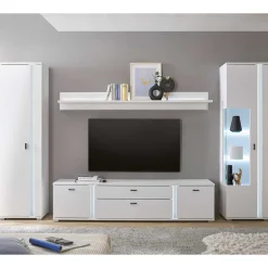 Wohnwandmöbel mit LED Licht Set - Tirol (vierteilig)^Wohnen Hot