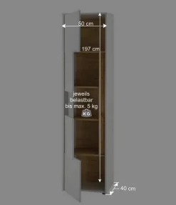 Wohnen Wohnzimmer Anbauwand 340 cm breit - Nonessia (fünfteilig)