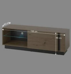 Wohnen Wohnzimmer Anbauwand 270 cm breit - Lairian (vierteilig)