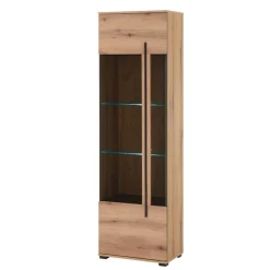 Wohnen Wohnzimmer Anbauwand in Eiche - Brocus (dreiteilig)