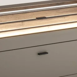 Wohnzimmer Anbauwand in Grau - Teorina (dreiteilig)^Wohnen Discount