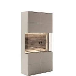 Wohnzimmer Anbauwand in Grau - Teorina (dreiteilig)^Wohnen Discount