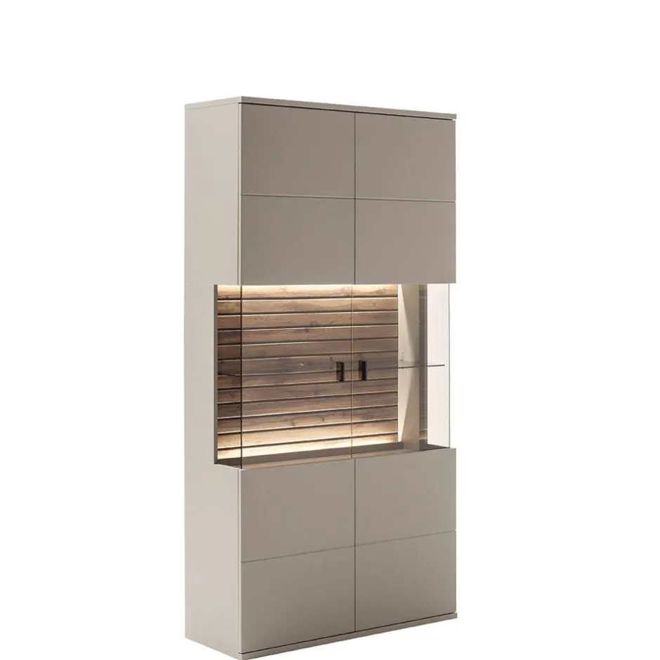 Wohnzimmer Anbauwand in Grau - Teorina (dreiteilig)^Wohnen Discount