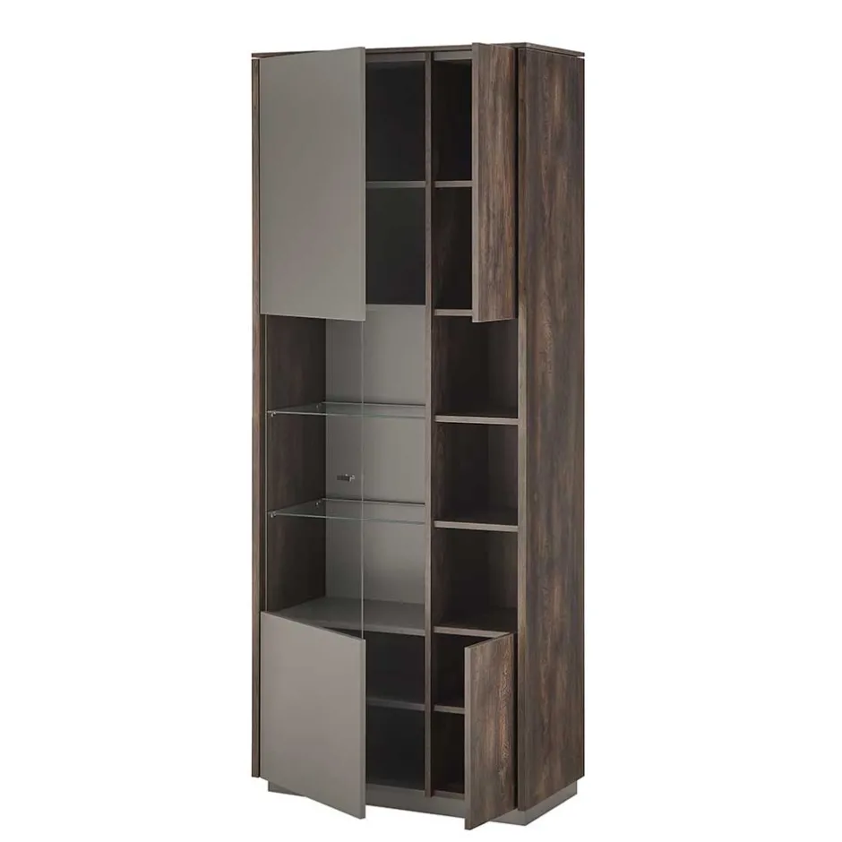 Wohnzimmer Anbauwand Möbel-Kombi - Mundo (dreiteilig)^Wohnen Outlet