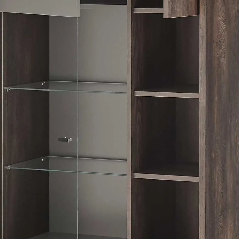 Wohnzimmer Anbauwand Möbel-Kombi - Mundo (dreiteilig)^Wohnen Outlet