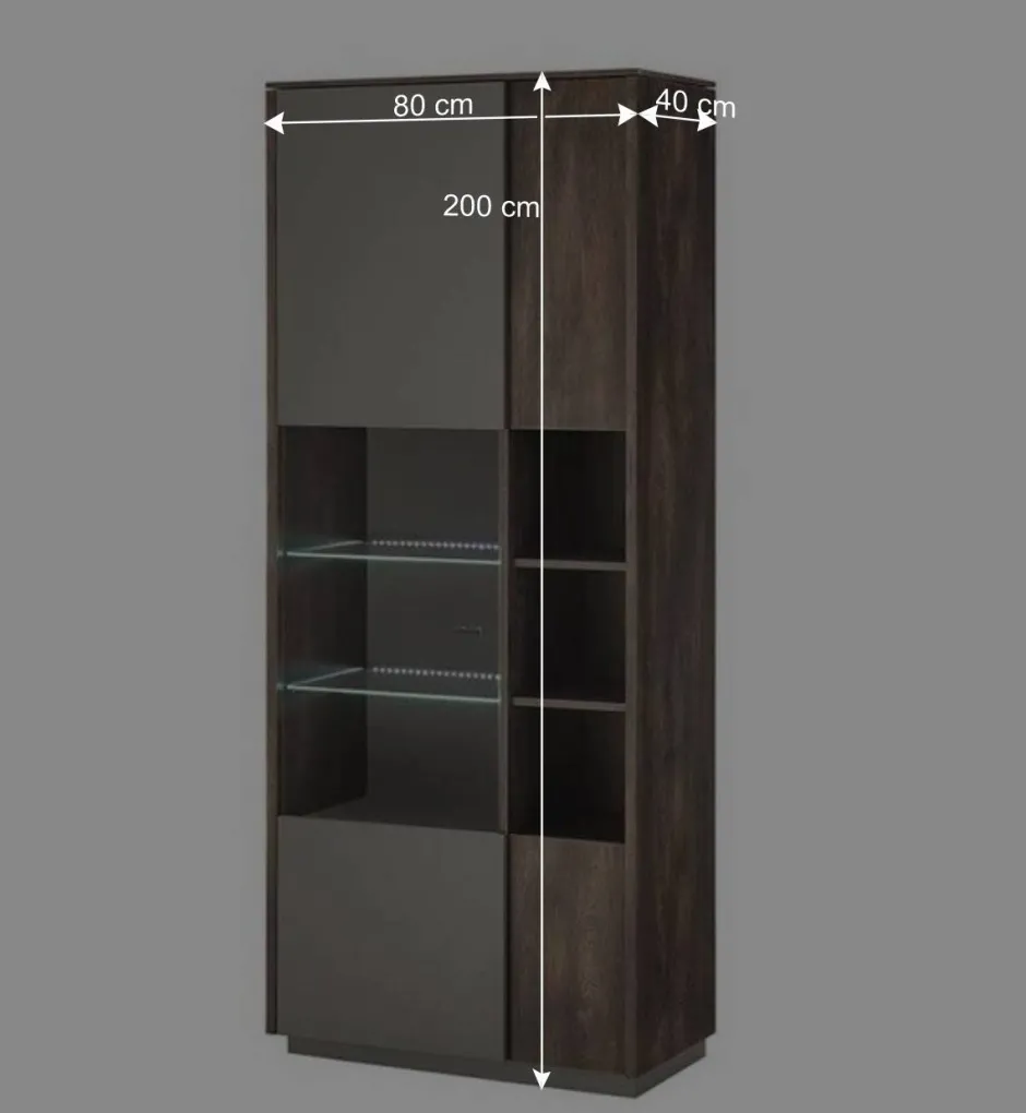 Wohnzimmer Anbauwand Möbel-Kombi - Mundo (dreiteilig)^Wohnen Outlet