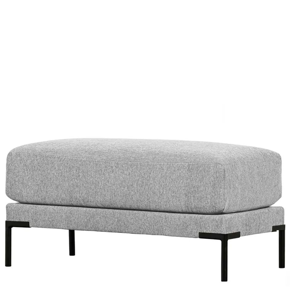 Wohnzimmer Beistellhocker in Hellgrau - Horedion^Wohnen Hot