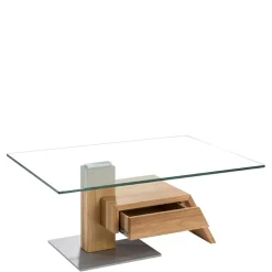 Wohnzimmer Design-Glastisch mit Schublade - Ambia^Wohnen Best