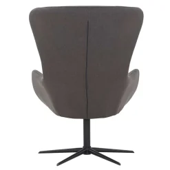 Wohnzimmer Designsessel in Dunkelgrau Stoff - Dessina^Wohnen New