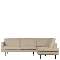 Wohnzimmer Ecksofa in Beige Boucle - Glamoure^Wohnen New