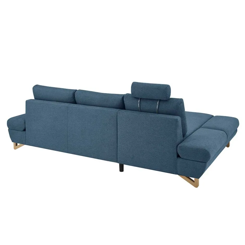 Wohnen Wohnzimmer Ecksofa in Blau - Baonga