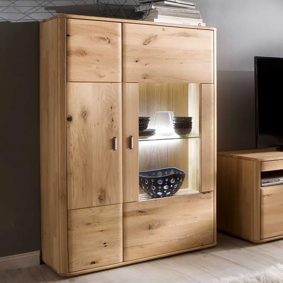 Wohnen Wohnzimmer Highboard aus Massivholz - Destal