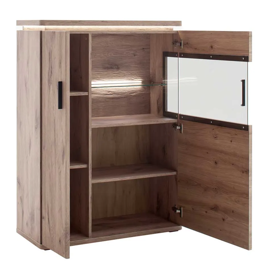 Wohnzimmer Highboard mit Licht LED - Bekunion^Wohnen
