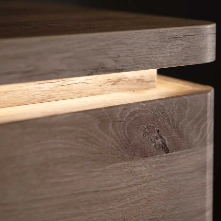 Wohnzimmer Highboard mit Licht LED - Bekunion^Wohnen