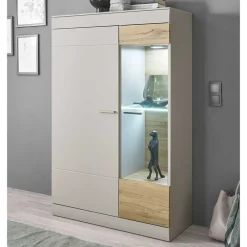Wohnen Wohnzimmer Highboard mit Glas Einsatz - Lioscas