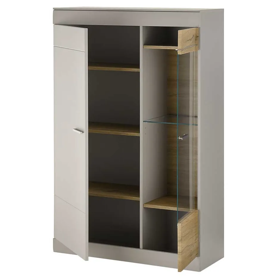 Wohnen Wohnzimmer Highboard mit Glas Einsatz - Lioscas