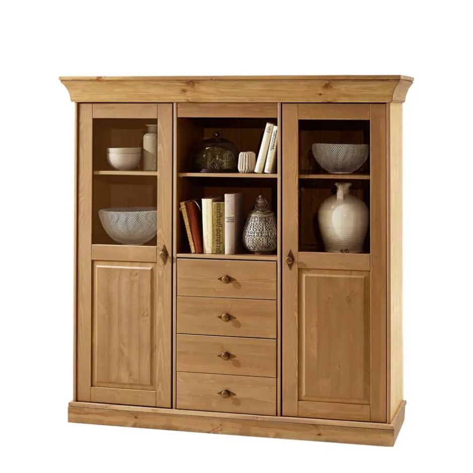 Wohnen Wohnzimmer Highboard Piatra aus Kiefer teilmassiv
