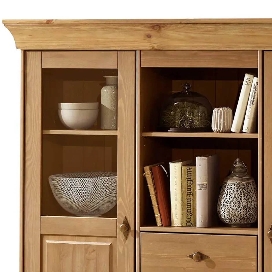 Wohnen Wohnzimmer Highboard Piatra aus Kiefer teilmassiv