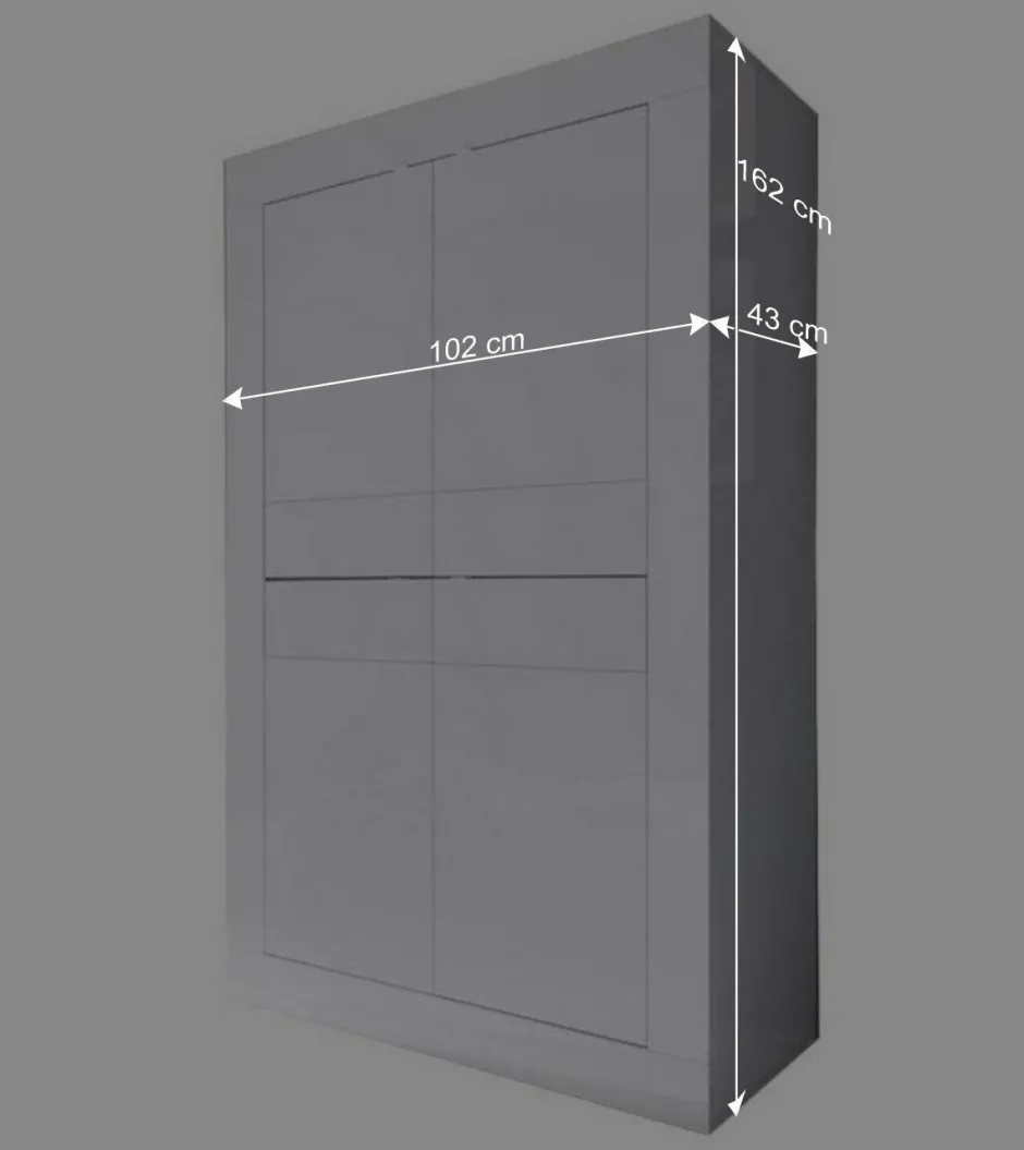 Wohnen Wohnzimmer Highboard Sogno in Hochglanz Weiß