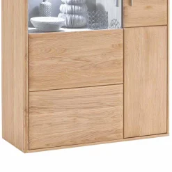 Wohnen Wohnzimmer Highboard Vernella aus Eiche Bianco