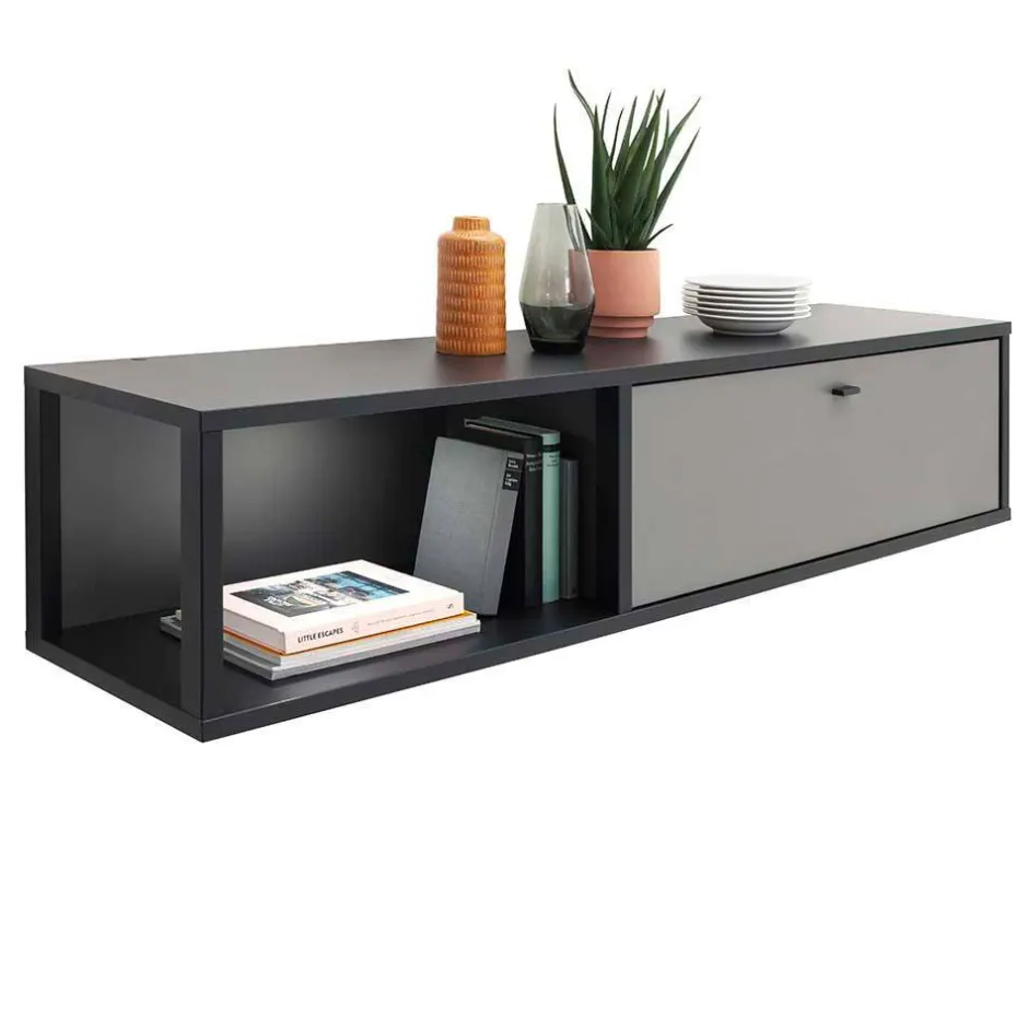 Wohnzimmer Hängeschrank im Querformat 156x34x37 - Ridona^Wohnen Sale