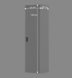 Wohnen Wohnzimmer Hängeschrank in Mattweiß - Dualkos