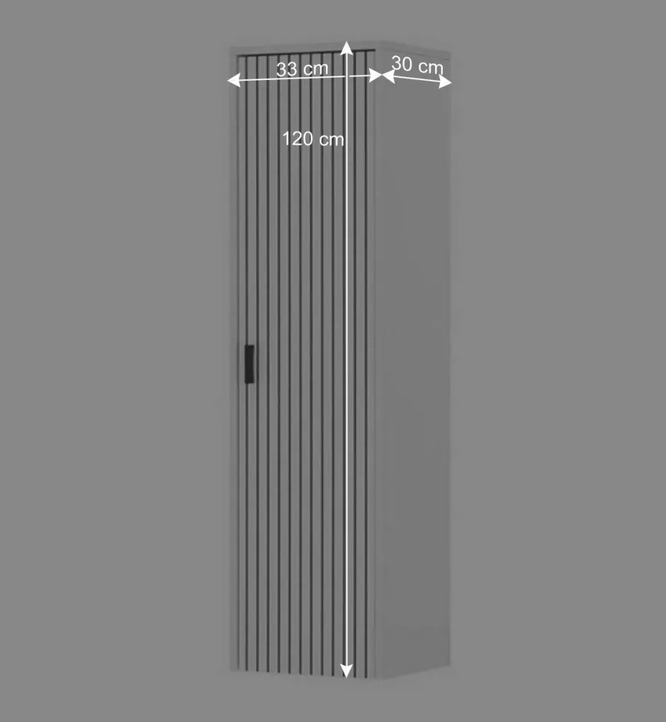 Wohnen Wohnzimmer Hängeschrank in Mattweiß - Dualkos
