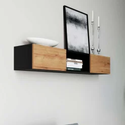 Wohnen Wohnzimmer Hängeschrank mit zwei Türen & Fach - Cavan